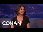Mila Kunis Can't Deal With Her New Boobs  - CONAN on TBS