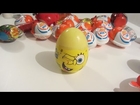 33 Surprise eggs !  Sponge Bob !!! Angry birds ! disney Play Doh  minecraft
