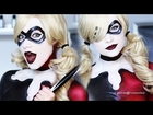 Harley Quinn Makeup Tutorial | Costume also painted