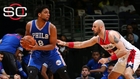 Jahlil Okafor scores 12 in preseason loss