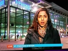 Man hit by motorbike live on ITV news