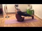 Yoga chakrasana roll backwards with man