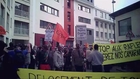 Protest migrants for bigger studio flat and against the accommodation's director - Paris France