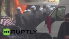 Belgium: Watch riotous scenes in Brussels anti-austerity protest