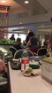 Mother attacks a woman in a cafeteria after she sat down next to her crying kid