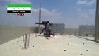 Syria - FSA HB hits SAA gun with ATGM 21/07