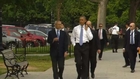Obama takes a stroll down the National Mall