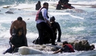 Migrants rescued as boat runs aground off Greek island
