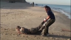 Female IDF soldiers taking combat fitness instructor course outside Netanya