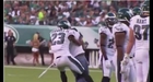 FAN ON THE FIELD GET DESTROYED BY EAGLES PLAYER!