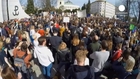 Polish pro-choice protesters rally against abortion ban
