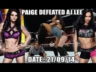 Paige's WWE Divas Championship History (2014) | All Title Defenses & Reigns (Updated 10/01/14)
