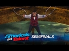 Uzeyer Novruzov: Ladder Climber Tumbles and Reaches New Heights - America's Got Talent 2015