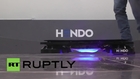USA: Sci-fi fantasies come true as world's First HOVERBOARD takes off