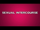 Sexual Intercourse Meaning