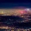 New Years In Los Angeles At Night From A Distance