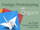Prototyping with Facebook Origami