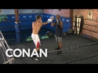 EXCLUSIVE: Justin Bieber's Boxing Lessons With Floyd Mayweather  - CONAN on TBS