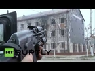 Russia: ROCKET LAUNCHERS fired on Chechen militants in occupied school