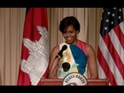 First Lady Michelle Obama Gives Remarks at a Peace Corps Training