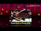 WWE RAW 2015.09.28 Team Bella vs Team PCB