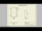 Create Detail View in Drawing Sheet (Autodesk Inventor)