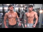 THE HARRISON TWINS   RIPPED MUSCLE TWINS GYM SHOOT