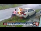 Mystery woman lights Clearwater man's car on fire