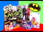 BATMAN & SUPER MAN Cape, LEGO STAR WARS + NERF Basketball Set & Bubble Gum Machine REVIEW