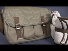 Chocolate Wax Canvas Satchel Diaper Bag from OiOi
