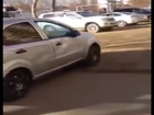 Woman Driver Trying to Park Smashes into 17 Cars