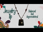 Jewelry Making Tip - Upcycled, Asymmetrical Necklace Made from Earring and Beads