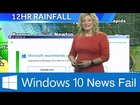 Microsoft Windows 10 Update Interrupts Weather News Blooper