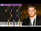 How to play Michael Buble Wonderful tonight feat  Ivan Lins   Piano tutotial  50% speed