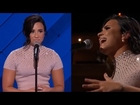 Demi Lovato Opens Up About Mental Illness + Performs ‘Confident' At DNC