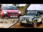 Can A Fiat Panda Cross Beat A Land Rover Defender? #TBT - Fifth Gear