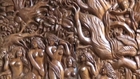 2 Thumbs Up Relief Wood Carving Art