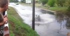 Scooter vs Flooded Street