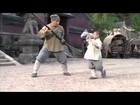 Jackie Chan learning Shaolin techniques from a Kid