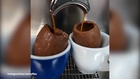 New trend sees cafes puoring coffee into chocolate eggs