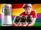 100 Year Old Egg (Century Egg) Smoothie Challenge - Drawing Pins + Pierce Ear if I fail