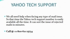 Yahoo Customer Care Number