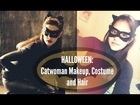 Maquillaje, diy, disfraz y peinado (Gatúbela) / Halloween Catwoman Makeup, costume and hair