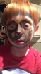 Mom Fails to Paint Son's Face like Power Ranger