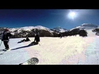 GoPro Extreme snowboarding on flat ground LOL