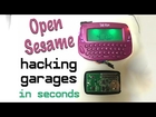 OpenSesame - hacking garages in seconds using a Mattel toy