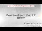 How To Naturally Regrow Lost Hair Review and Risk Free Access (GET IT NOW)