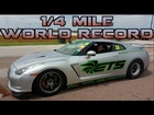 INSANE ETS GTR - 7.49@189mph GTR 1/4 Mile World Record- Tx2k15