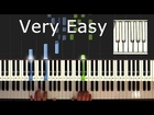 C Am F G - Piano Tutorial Very Easy - How To Play C Am F G