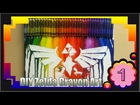 DIY - Zelda - Crayon melt art